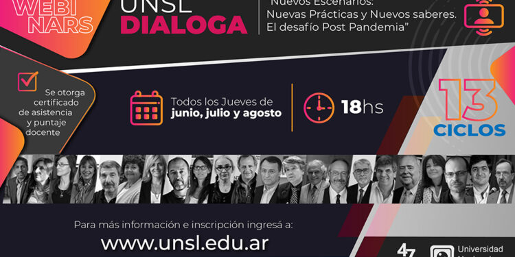 SE REALIZARÁ EL WEBINAR DE CIERRE DEL CICLO “UNSL DIALOGA”