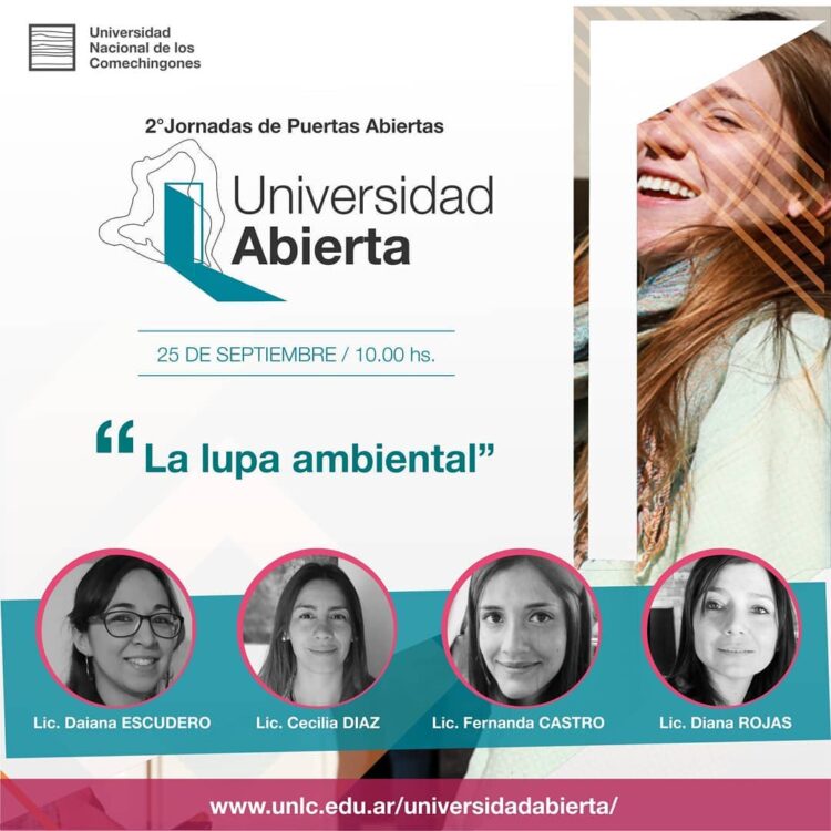 Cronograma de las Jornadas de Puertas Abiertas en modalidad virtual (UNLC)