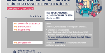 BECAS EVC-CIN. CONVOCATORIA 2020