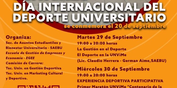 ORGANIZAN CICLO DE CHARLAS SOBRE EL DEPORTE UNIVERSITARIO