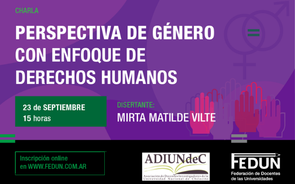 CHARLA PERSPECTIVA DE GÉNERO CON ENFOQUE EN DERECHOS HUMANOS