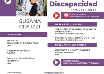 CONFERENCIA SOBRE DERECHO Y DISCAPACIDAD: UNA MIRADA DESDE LA BIOÉTICA Y LOS DERECHOS HUMANOS