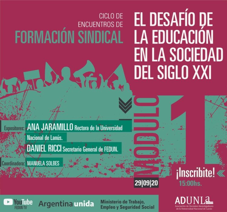 CHARLA EL DESAFÍO DE LA EDUCACIÓN EN LA SOCIEDAD DEL SIGLO XXI