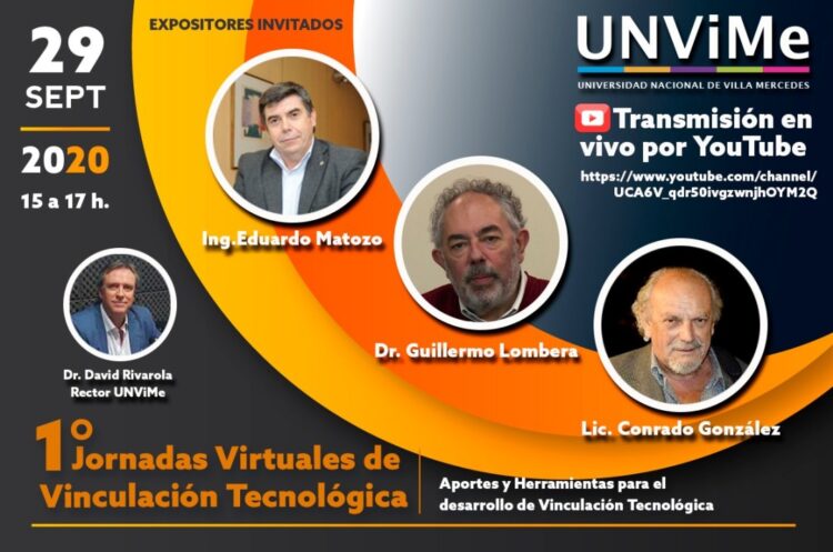 LA UNViMe ORGANIZA LA PRIMER JORNADA VIRTUAL DE VINCULACIÓN TECNOLÓGICA