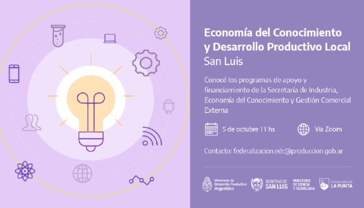 SE LLEVARÁ A CABO EL ENCUENTRO “Economía del Conocimiento, Industria y Desarrollo Productivo Local”