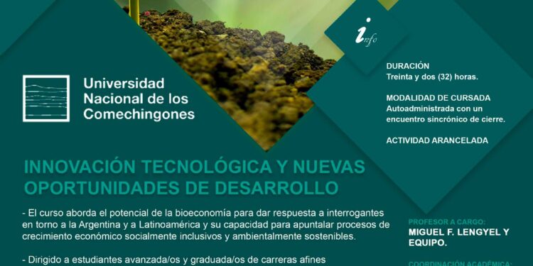 INICIA LA REEDICIÓN 2020 DEL “CURSO DE POSGRADO EN BIOECONOMÍA. INNOVACIÓN TECNOLÓGICA Y NUEVAS OPORTUNIDADES DE DESARROLLO”