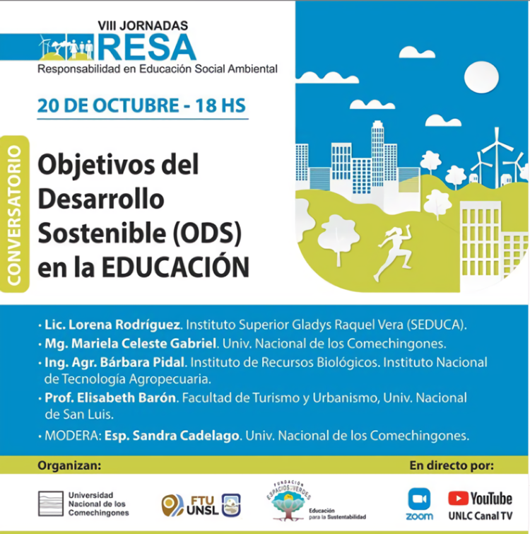 SEGUNDO DÍA DE LAS JORNADAS RESA :“OBJETIVOS DEL DESARROLLO SOSTENIBLE EN LA EDUCACIÓN”