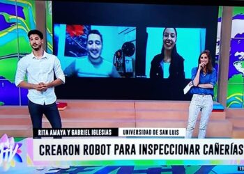 INGENIEROS DE LA UNSL MOSTRARON EL DESARROLLO DE UN ROBOT EN LA TV PÚBLICA