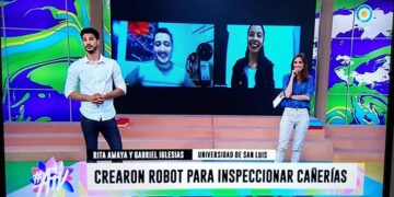 INGENIEROS DE LA UNSL MOSTRARON EL DESARROLLO DE UN ROBOT EN LA TV PÚBLICA