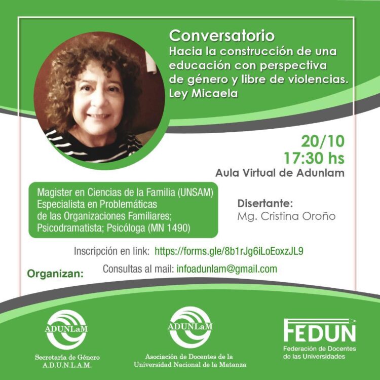 ADUNLAM: CHARLA ABIERTA HACIA LA CONSTRUCCIÓN DE UNA EDUCACIÓN CON PERSPECTIVA DE GÉNERO