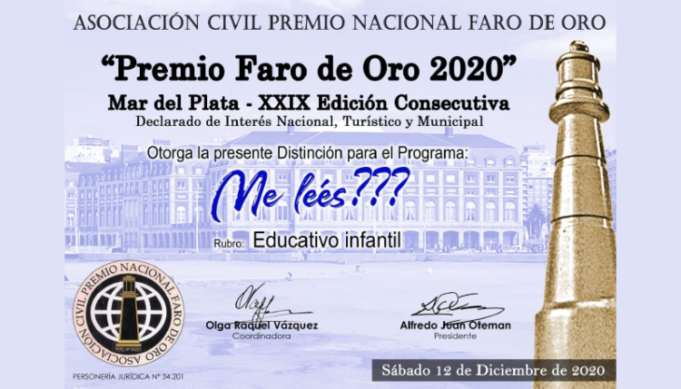 OTRO PREMIO PARA LA ULP: ¿ME LEÉS? FUE DISTINGUIDO EN MAR DEL PLATA