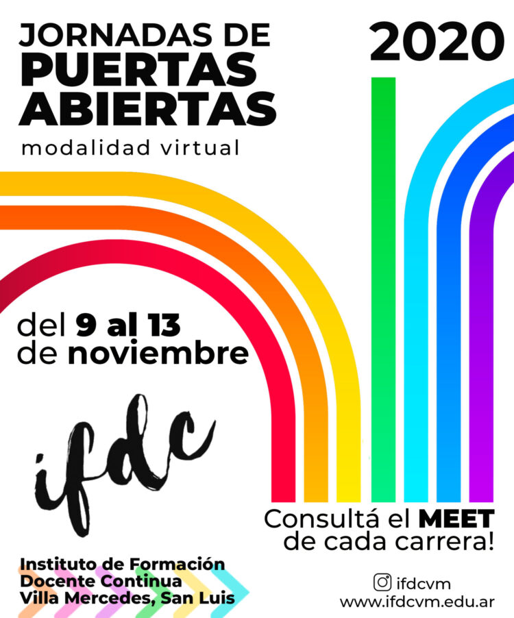 JORNADAS DE PUERTAS ABIERTAS 2020 – MODALIDAD VIRTUAL