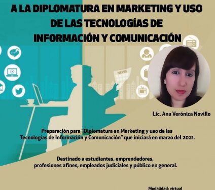 EL 27 DE NOVIEMBRE INICIA EL CURSO PREPARATORIO EN “Diplomatura en Marketing y uso de las Tecnologías de Información”