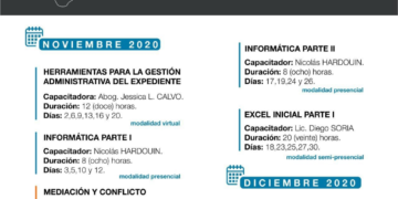 CONTINÚAN LOS CURSOS DE CAPACITACIÓN PARA EL PERSONAL NODOCENTE DE LA UNLC