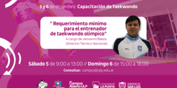 EL DT DE LA SELECCIÓN ARGENTINA DE TAEKWONDO CAPACITARÁ SOBRE ENTRENAMIENTO