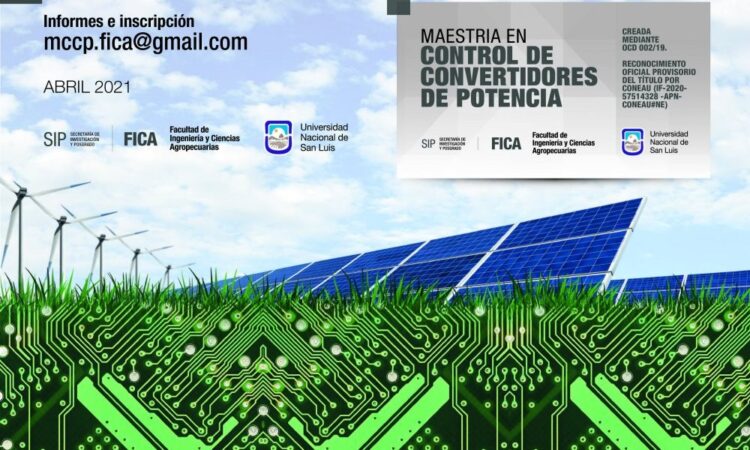 INSCRIBEN A LA MAESTRÍA EN CONTROL DE CONVERTIDORES DE POTENCIA