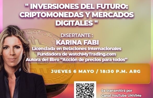 INVITAN A CHARLA SOBRE “INVERSIONES DEL FUTURO: CRIPTOMONEDAS Y MERCADOS DIGITALES”