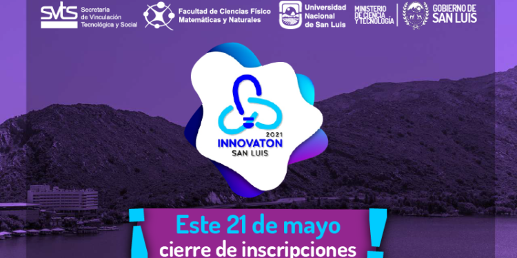 ESTE 21 DE MAYO CIERRAN LAS INSCRIPCIONES AL INNOVATON SAN LUIS 2021