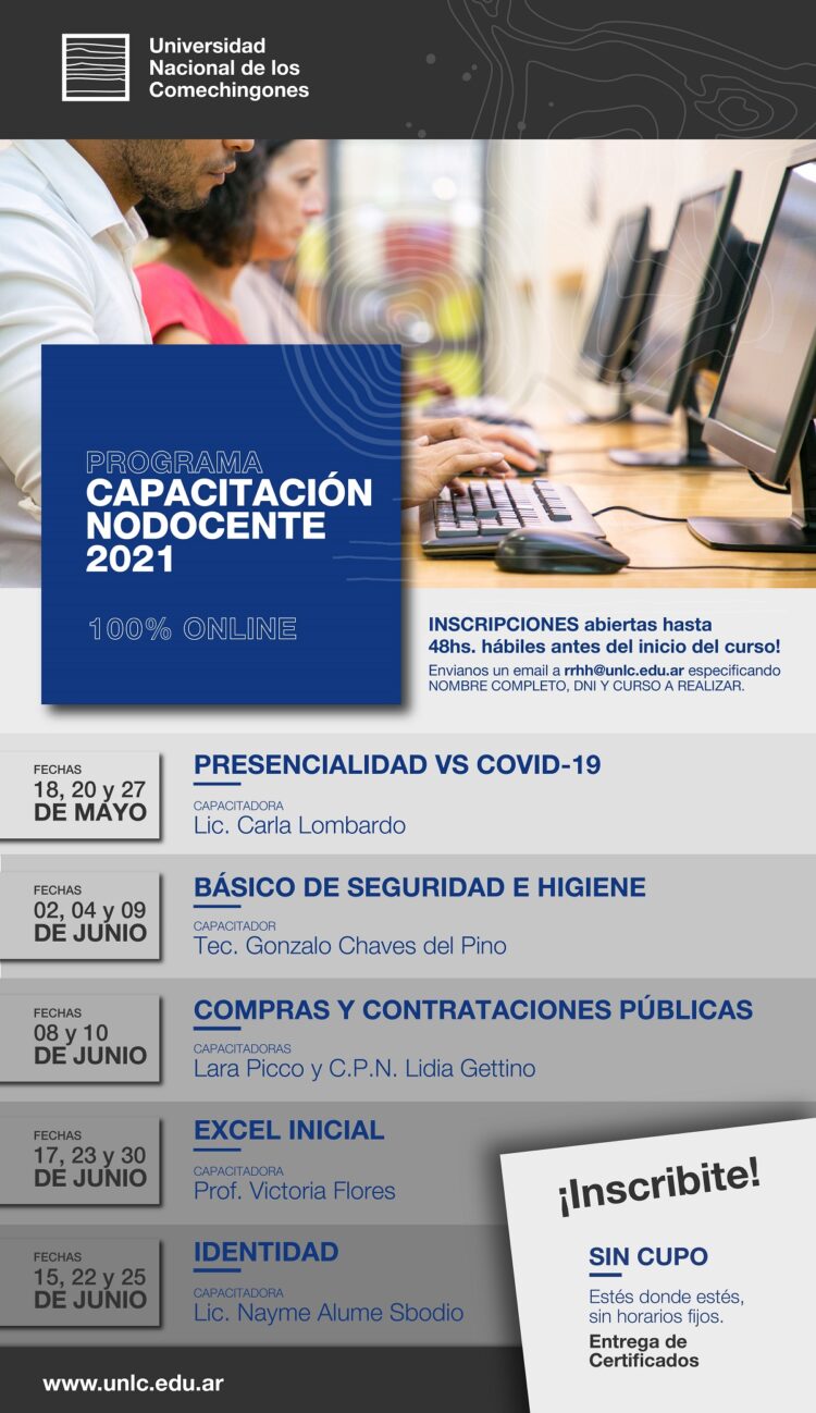 PROGRAMA DE CAPACITACION NODOCENTE 2021 DE LA UNLC