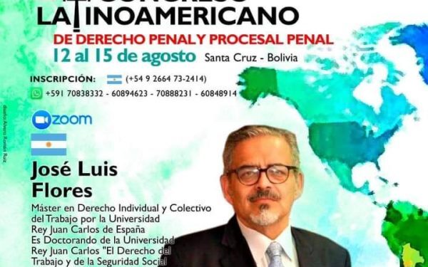 CAMARISTA PUNTANO DISERTARÁ EN UN CONGRESO LATINOAMERICANO DE DERECHO