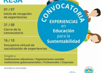 IX JORNADAS RESA 2021: CONVOCATORIA PARA LA PRESENTACIÓN DE PROYECTOS EN EDUCACIÓN PARA LA SUSTENTABILIDAD