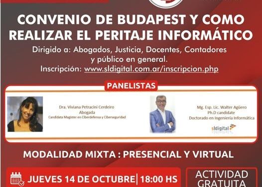 CONVERSATORIO “CONVENIO DE BUDAPEST Y CÓMO REALIZAR EL PERITAJE INFORMÁTICO”