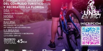 «UNSL EN BICI»: ORGANIZAN LA PRIMERA BICICLETEADA RECREATIVA
