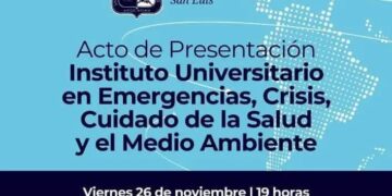EN LA UCCUYO SE PRESENTARÁ EL INSTITUTO UNIVERSITARIO EN EMERGENCIAS, CRISIS, CUIDADOS DE LA SALUD Y EL MEDIOAMBIENTE