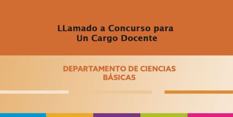UNVIME: UN (1) CARGO DE AUX. DE IRA. PARA LOS PROFESORADOS DE JUSTO DARACT CON TEMAS DE NEUROCIENCIAS.