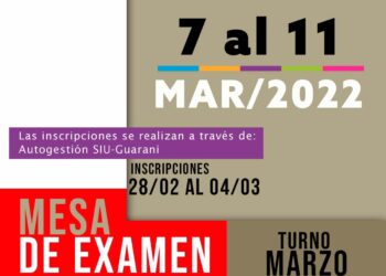 UNVIME: ABRE INSCRIPCION AL PRÓXIMO TURNO DE EXAMEN