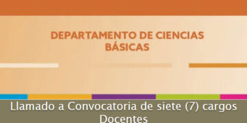 LLAMADO A CONVOCATORIA DE SIETE CARGOS DOCENTES