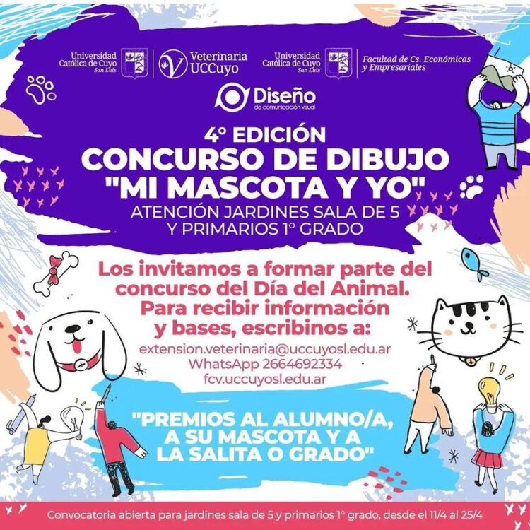 LA UCCUYO SAN LUIS IMPULSA UN CONCURSO DE DIBUJO: “MI MASCOTA Y YO”
