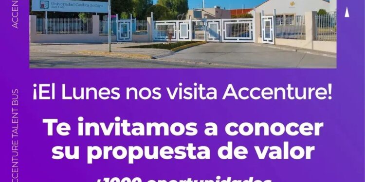 LLEGA EL TALENTBUS DE ACCENTURE EN LA UCCUYO DE SAN LUIS