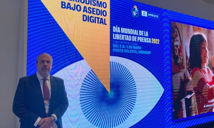 UNSL: VICTOR MORIÑIGO PARTICIPA DE UNA CONFERENCIA INTERNACIONAL POR LA LIBERTAD DE PRENSA