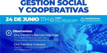 UCCUYO SAN LUIS: SE REPROGRAMA EL CONVERSATORIO SOBRE GESTIÓN SOCIAL Y COOPERATIVAS