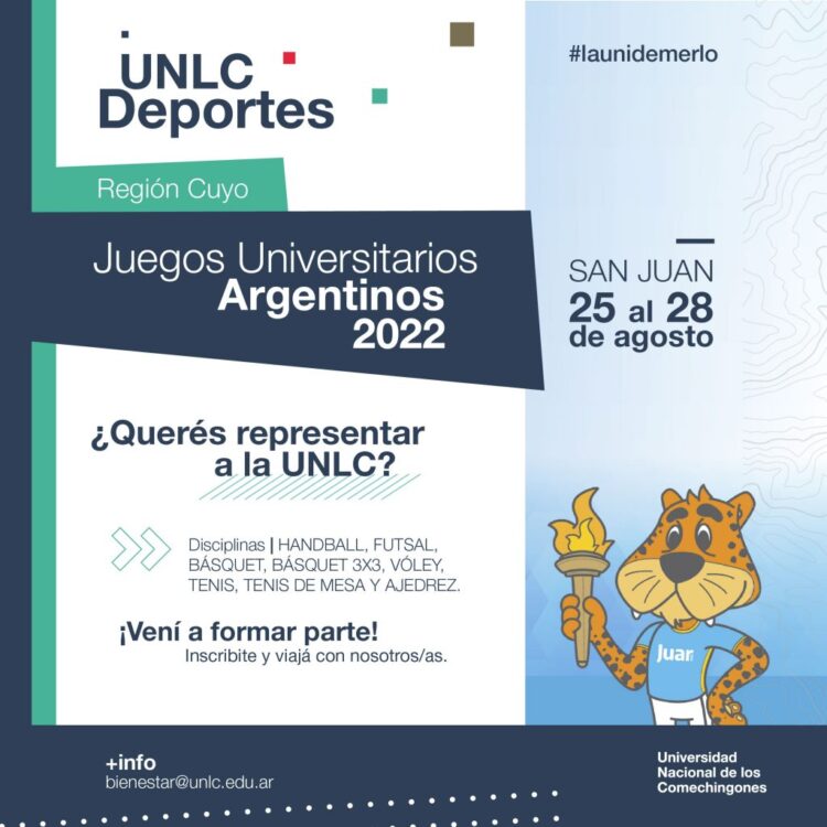 LA UNLC PARTICIPARÁ POR PRIMERA VEZ EN LOS JUEGOS UNIVERSITARIOS ARGENTINOS