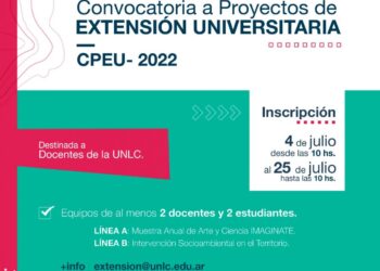 UNLC: COMIENZA LA INSCRIPCIÓN PARA LA PRESENTACIÓN DE PROYECTOS DE EXTENSIÓN UNIVERSITARIA 2022