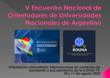 ENCUENTRO NACIONAL DE ORIENTADORES DE UNIVERSIDADES NACIONALES DE ARGENTINA