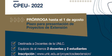 UNLC: CPEU 2022 PRÓRROGA DEL PLAZO DE INSCRIPCIÓN EN LA CONVOCATORIA A PROYECTOS DE EXTENSIÓN UNIVERSITARIA