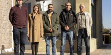 REUNIÓN ENTRE LA UNLC Y EL MUNICIPIO PARA COORDINAR Y TRABAJAR DE FORMA CONJUNTA EL TEMA DEL AGUA EN VILLA DE MERLO