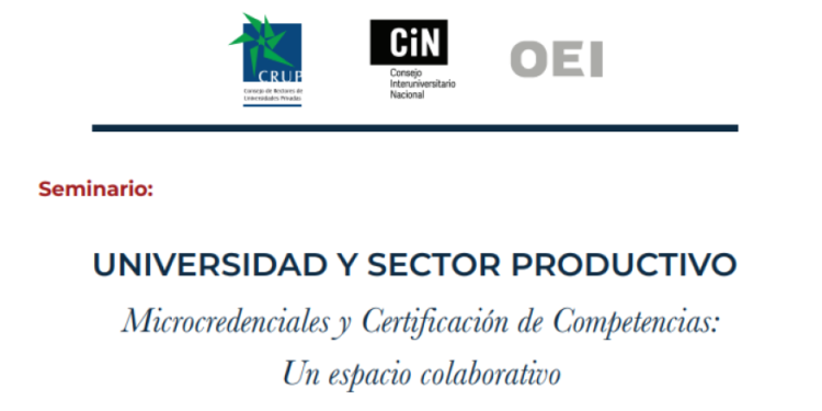 SE REALIZARÁ EL SEMINARIO DE EDUCACIÓN SUPERIOR Y SECTOR PRODUCTIVO