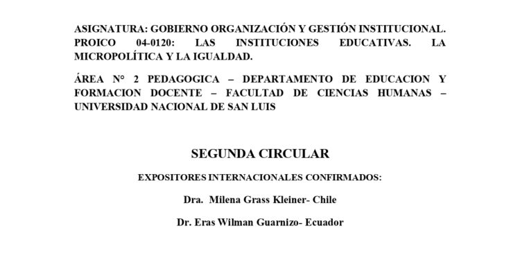 TERCER CONGRESO NACIONAL Y PRIMERO LATINOAMERICANO<br>DE EDUCACIÓN, UNIVERSIDAD Y COMUNIDAD