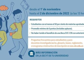 LANZAMIENTO DE UNA NUEVA CONVOCATORIA DE LAS BECAS EVC-CIN