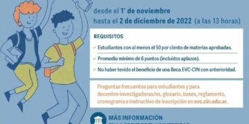 LANZAMIENTO DE UNA NUEVA CONVOCATORIA DE LAS BECAS EVC-CIN