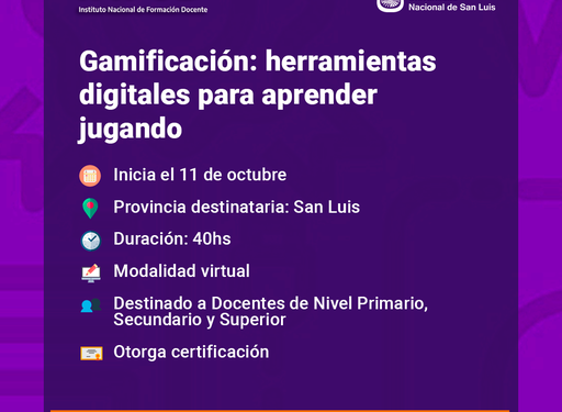 “GAMIFICACIÓN: HERRAMIENTAS DIGITALES PARA APRENDER JUGANDO”