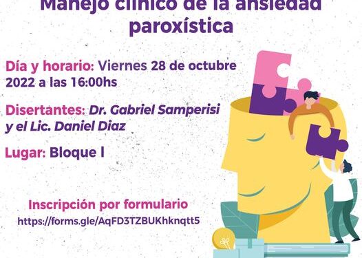 UNIVERSIDAD NACIONAL DE SAN LUIS: MANEJO CLINICO DE LA ANSIEDAD PAROXISTICA