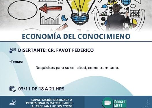 CONCEJO PROFESIONAL DE CIENCIAS ECONOMICAS: “ECONOMÍA DEL CONOCIMIENTO”.