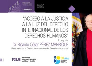 EL PRESIDENTE DE LA CORTE INTERAMERICANA DE DERECHOS HUMANOS BRINDARÁ UNA CONFERENCIA VIRTUAL