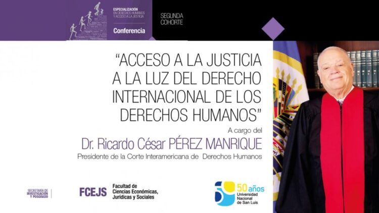 EL PRESIDENTE DE LA CORTE INTERAMERICANA DE DERECHOS HUMANOS BRINDARÁ UNA CONFERENCIA VIRTUAL