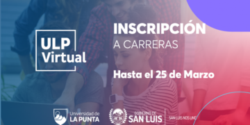 EL 25 DE MARZO CIERRAN LAS INSCRIPCIONES PARA ESTUDIAR EN LA ULP VIRTUAL